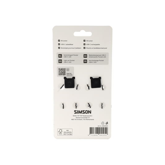 Simson S022033 Aurora verlichtingset Pocket
