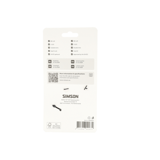 Simson S022047 Aurora koplamp D-line 80R