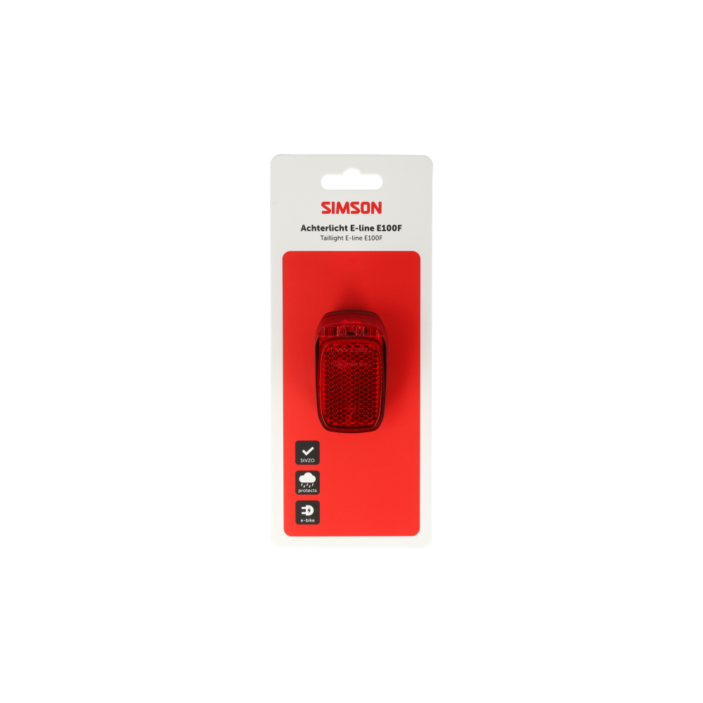 Simson S022063 Aurora achterlicht E-line E100F