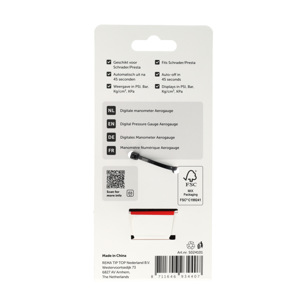 Simson S024101 digitale manometer Aerogauge