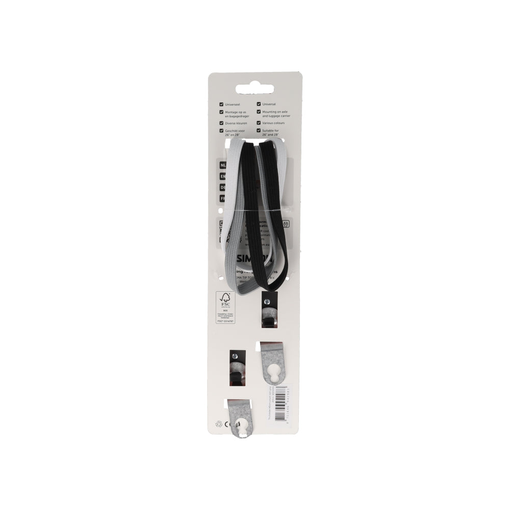 Simson S024301 triobinder 60cm zwart-wit-grijs
