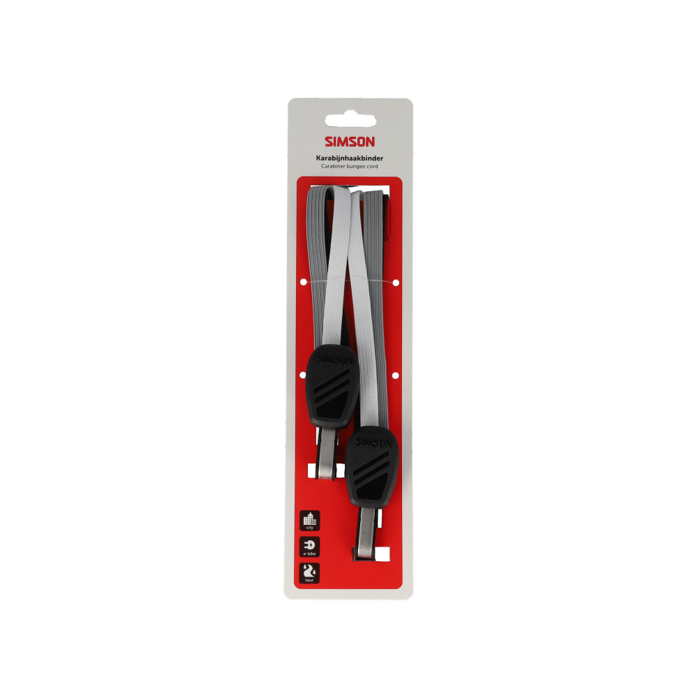 Simson S024313 karabijnhaakbinder 60cm zwart-wit-grijs