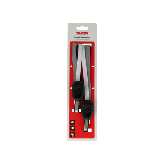 Simson S024313 karabijnhaakbinder 60cm zwart-wit-grijs