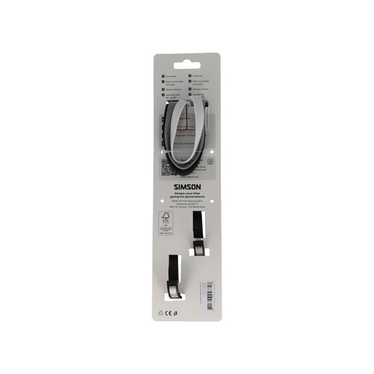 Simson S024313 karabijnhaakbinder 60cm zwart-wit-grijs