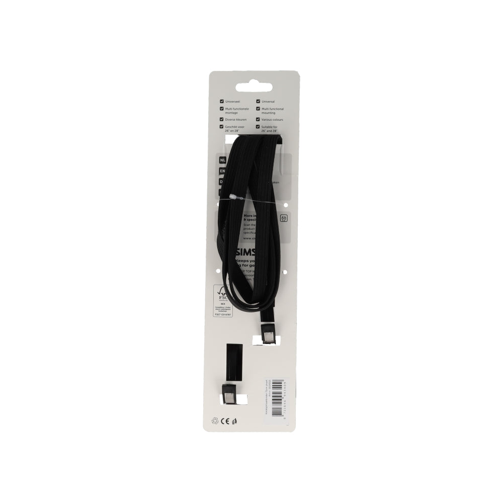 Simson S024315 karabijnhaakbinder 71cm zwart