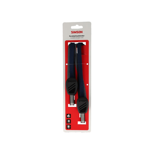 Simson S024317 karabijnhaakbinder 71cm zwart-blauw-antraciet