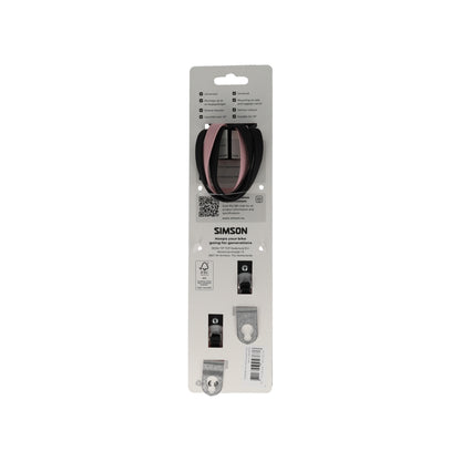 Simson S024324 triobinder 24" meisje zwart-roze