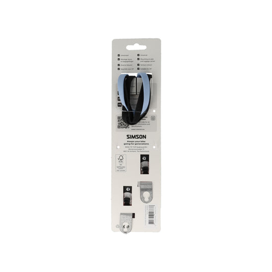 Simson S024326 triobinder 24" jongen zwart-blauw