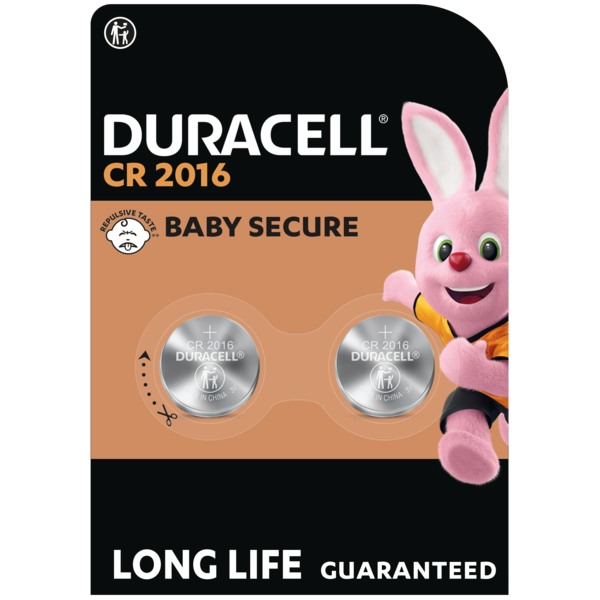 Batterij Duracell knoopcell CR2016 (2)