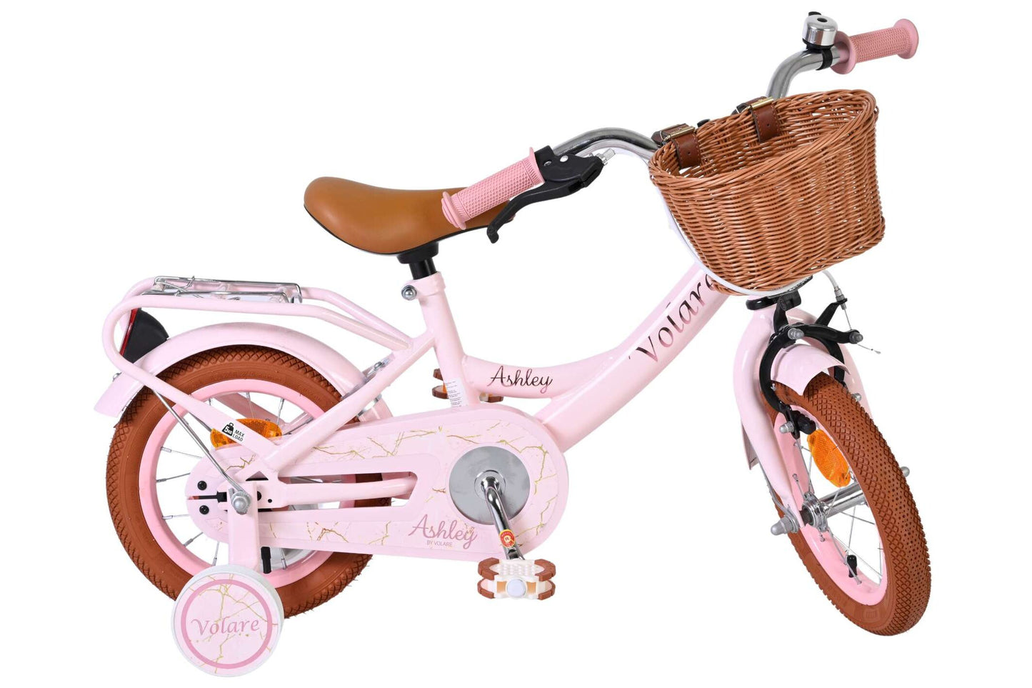 Volare Ashley kinderfiets 12" meisjes roze