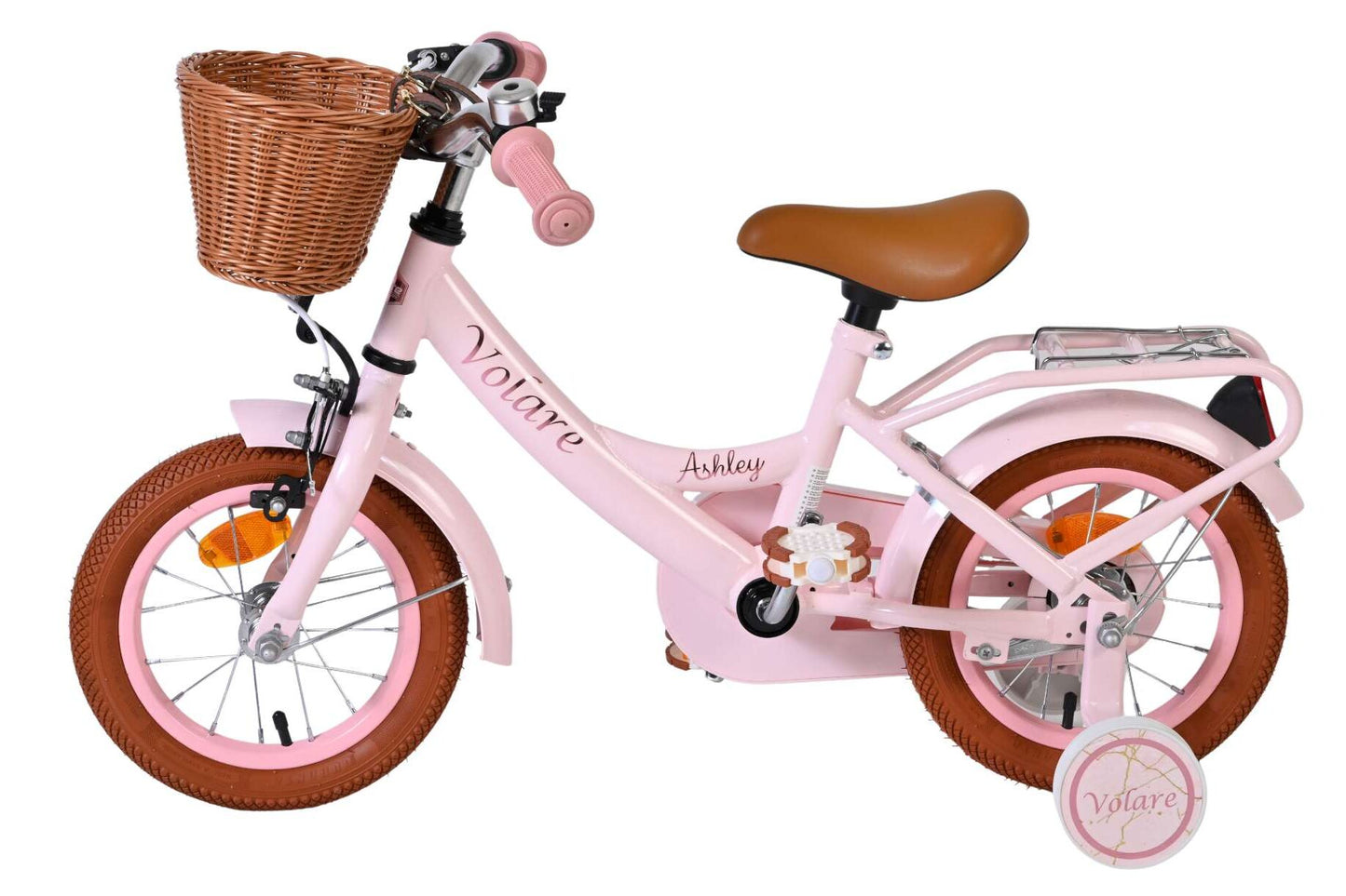 Volare Ashley kinderfiets 12" meisjes roze