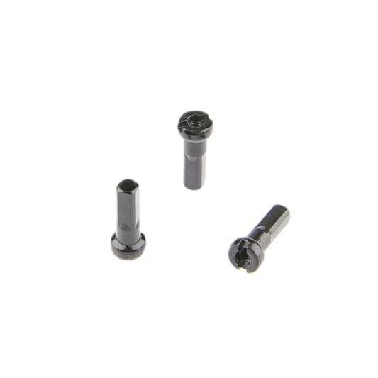 Alpina verloopnippel dun 14G 14 mm. ø4 mm. Fg2.6 messing zwart