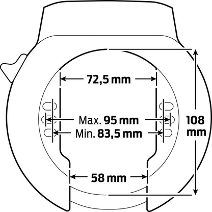 AXA Atlas L ringslot zwart oem