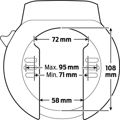AXA Atlas ringslot zwart op kaart