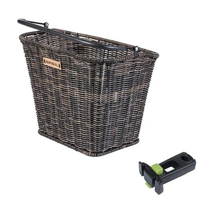 Basil 19042 Bremen RL fietsmand voorop KF + stuurpenhouder brown