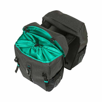 Basil 18042 Discovery 365D double bag M 18L zwart melee