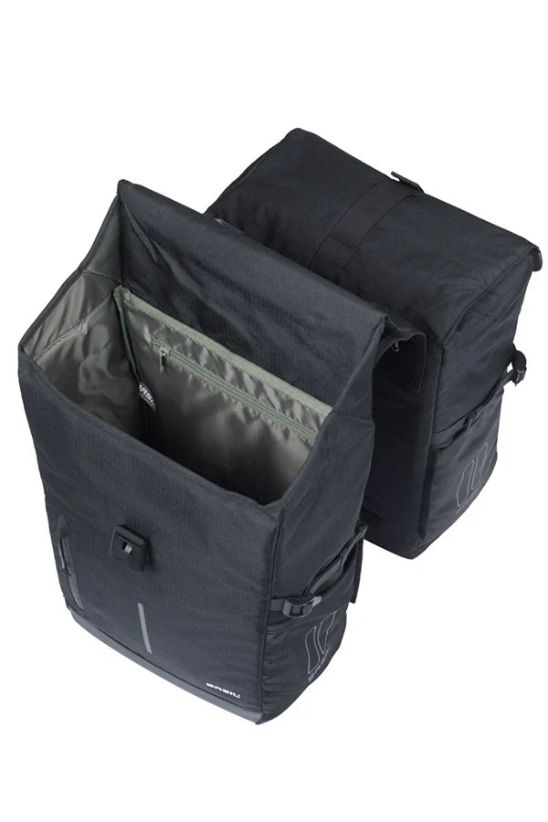 Basil 18430 Move dubbele fietstas 30L zwart