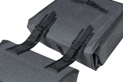 Basil 17796 Urban Dry Double Bag 50L. charcoal melee