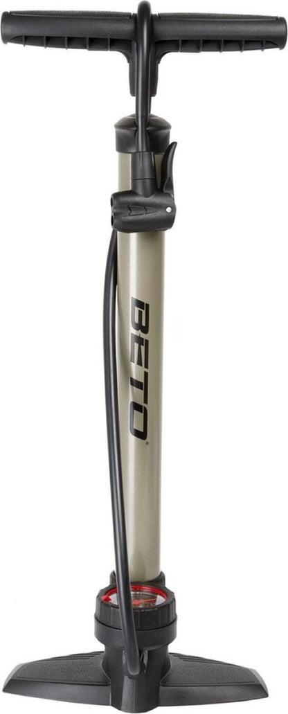 Beto pomp met manometer en Schwalbe SCV pompkop 90°