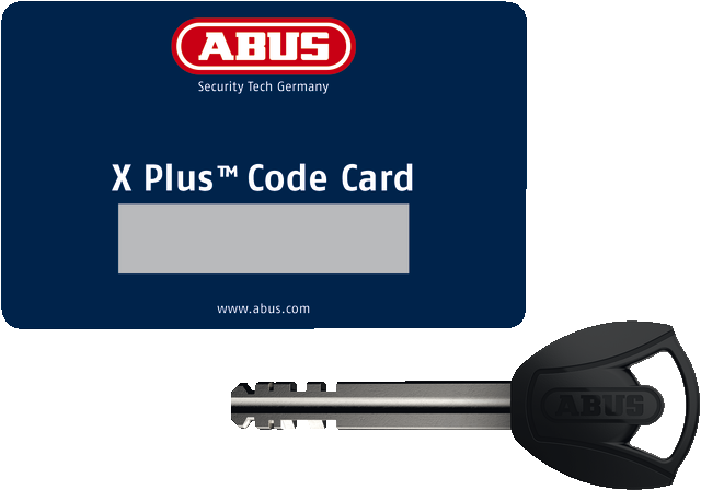 ABUS ringslot 6950ML R BK OE XpPlus / ketting 9809K/140 BK gl. Steel-O-Chain ART2-One Key Option