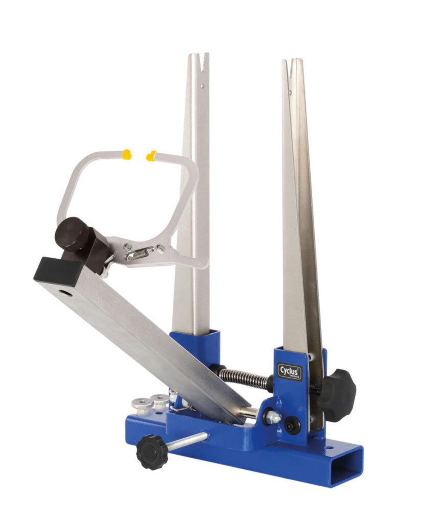 Cyclus wielcentreerstand heavy duty 24~29“, incl. vergrendelbare meetpunten