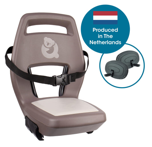 Qibbel Q346 Junior 6+ zitje Hazel Brown incl. voetsteuntjes en voetbeschermplaten