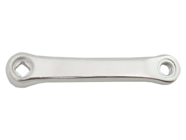 Linker crank 152 mm. alu. zilver
