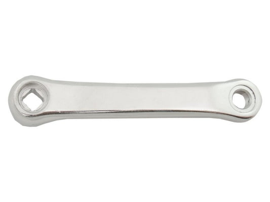 Linker crank 152 mm. alu. zilver