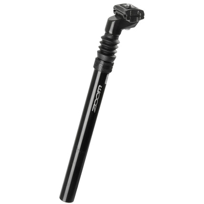 Zoom zadelpen ATB 27.2 alu. zwart verend 350 mm.