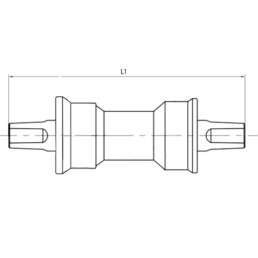 M-Wave trapas staal vervanging BSA / Italiaans 127 mm.