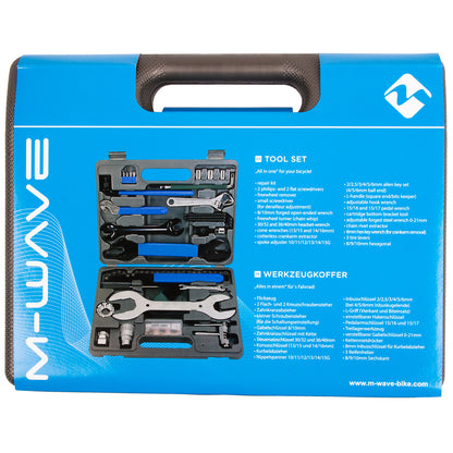 M-Wave gereedschapskoffer voor de fiets 43-delig