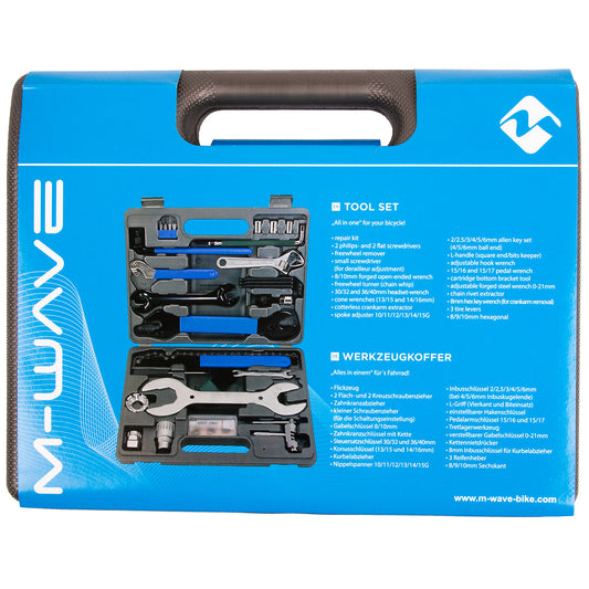 M-Wave gereedschapskoffer voor de fiets 43-delig