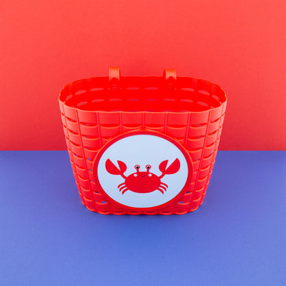 Widek fietsmandje Explorer Clappy Crab rood