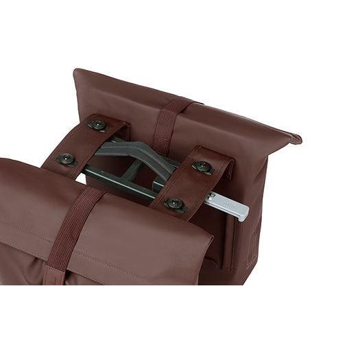 Basil 18376 City dubbele fietstas MIK 28-32L roasted brown