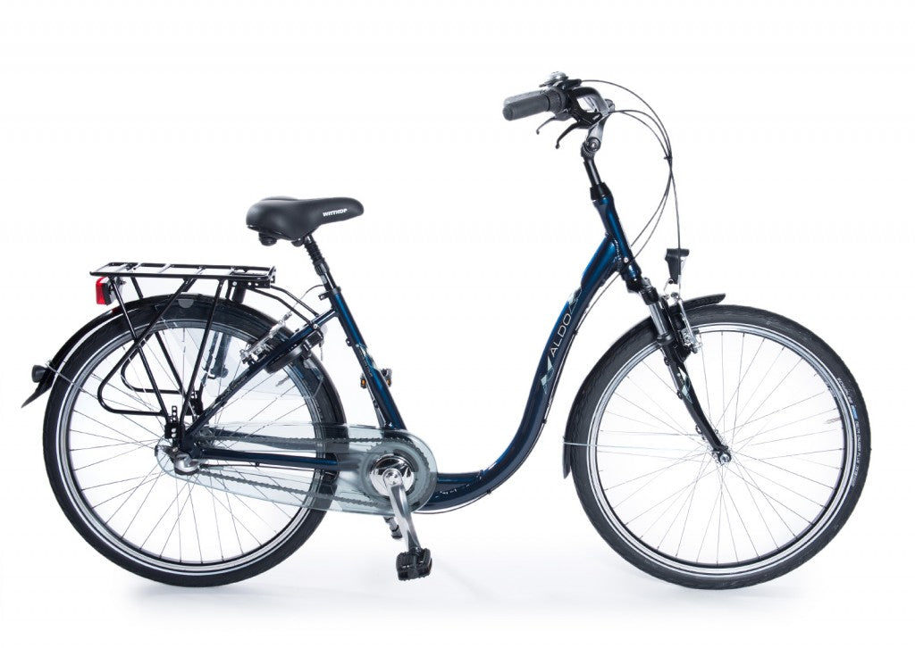 ALDO lage instap 26" 3GRN alu. comfort mystery blue mat - 42 cm.