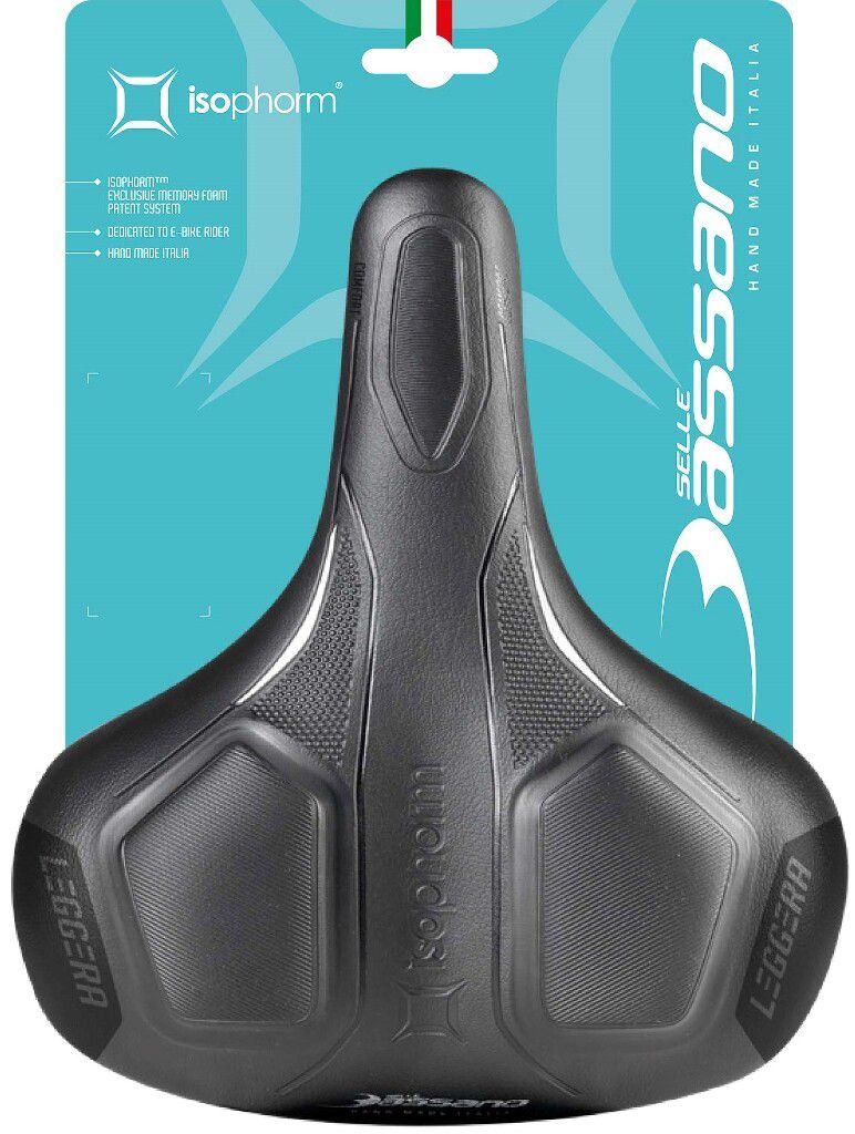 Selle Bassano zadel Leggera Isophorm City zwart unisex (kaart)