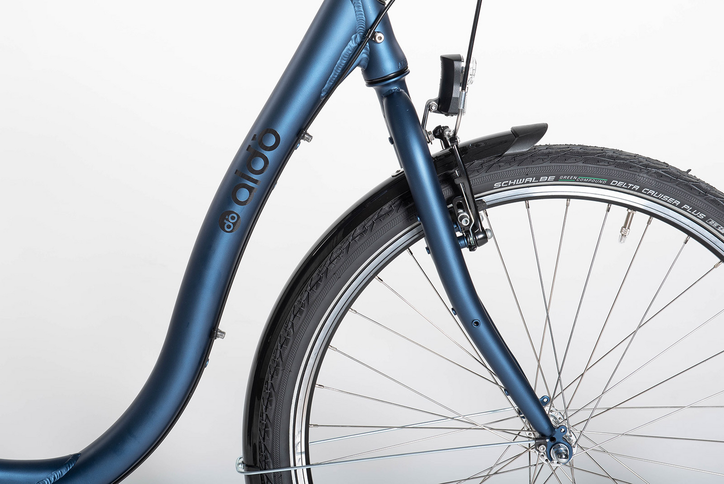 ALDO lage instap 28" 3GVL alu. comfort mystery blue mat - 46 cm.