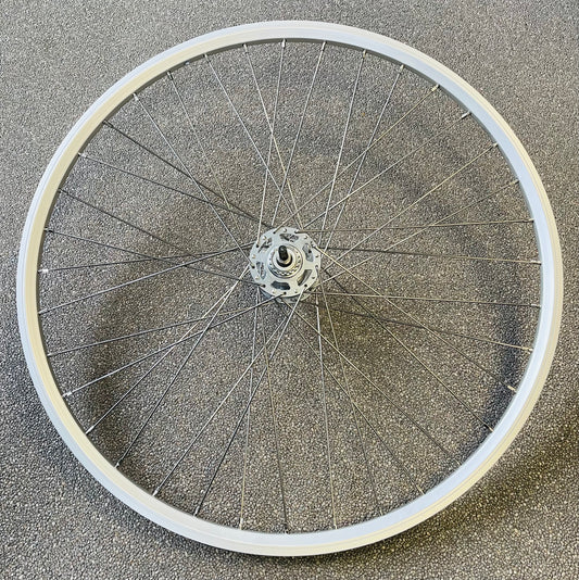 Achterwiel 28" - 622 Dynamic alu zilver RVS spaken Nexus 3 RB