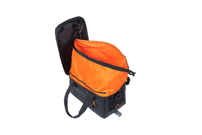 Basil 18114 Miles Tarpaulin bagagedragertas MIK 7L. zwart/oranje