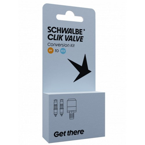 Schwalbe Clik Valve DV-SCV ombouwset - ventiel met pompkop adapter