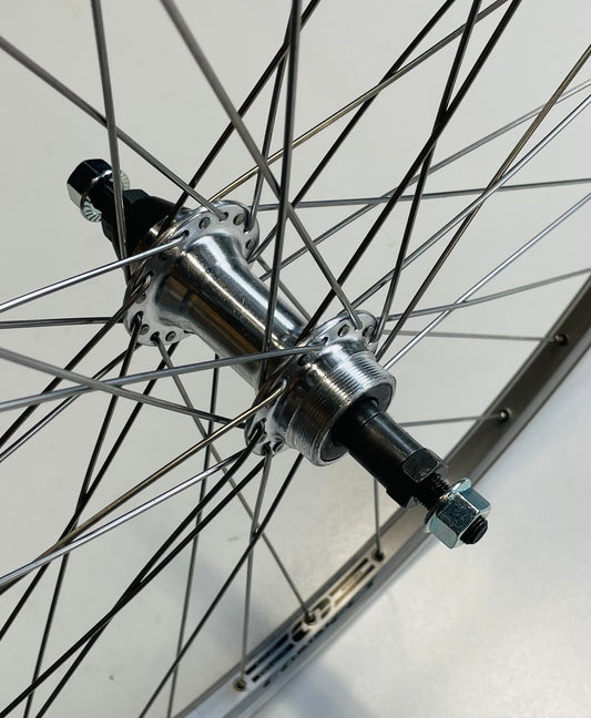 Achterwiel 28" - 622x19 4D Connect alu. zilver FM31 freewheel vast