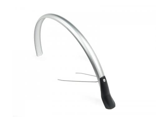 Eurofender spatbord achter Snello 28" - 46 mm. zilver