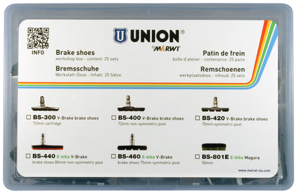 Marwi BS-440 BOX (25) V-brake 80 mm. (niet-symm. stift)