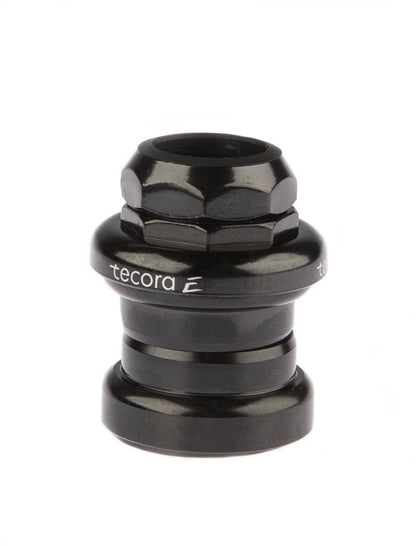 Tecora E balhoofdstel 1" + 1.1/8" m/draad zwart Gazelle compat. 22.2-34.0-30.0