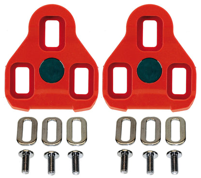 Exustar schoenplaatjes Look-Keo compatibel rood 7°