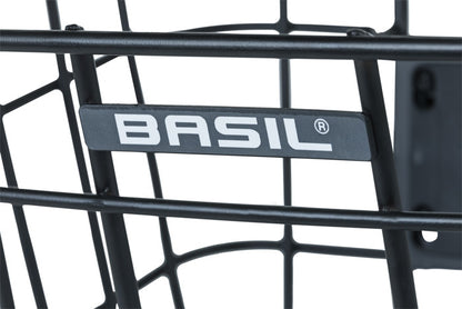 Basil 11244 Bremen alu. fietsmand afneembaar voor KF mat zwart incl. KF adapterplaat (zonder bevestiging)