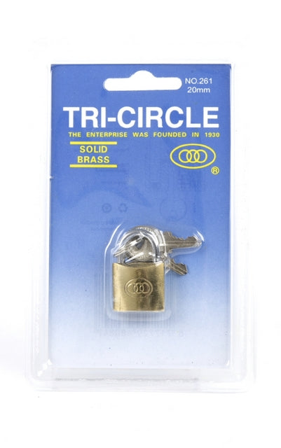 Tri-Circle hangslot Square 20-30-50 mm. messing