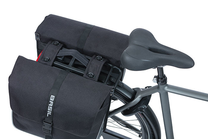 Basil 18328 Forte dubbele fietstas MIK 35L zwart/zwart