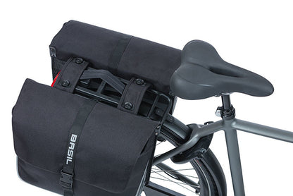 Basil 18328 Forte dubbele fietstas MIK 35L zwart/zwart