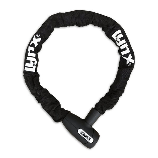 Lynx kettingslot Cityline L black 8 mm. x 85 cm. nylon hoes